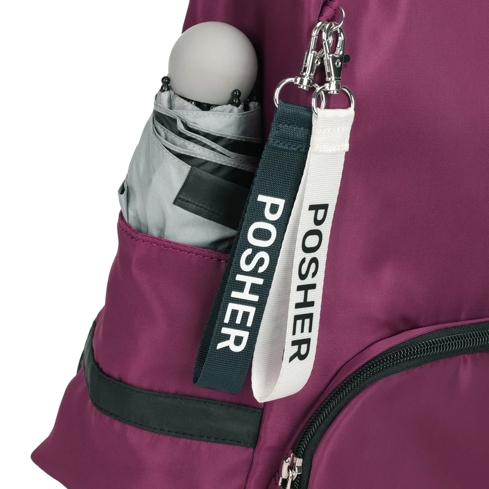 Bolsa Mochila 2 Em 1 Antifurto Posher Lily Vinho Bolsa Mochila 2 Em 1 Antifurto Posher Lily Vinho