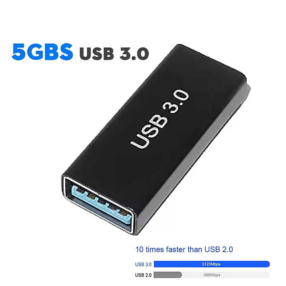 Imagem 2 de 4 do produto Adaptador Emenda Usb 3.0 5gbps Femea X Femea