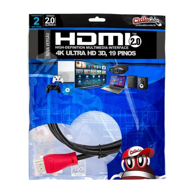 Cabo HDMI 2.0 Premium Ultra Hd 4k 3d Cirilo Cabos- 2 Metros