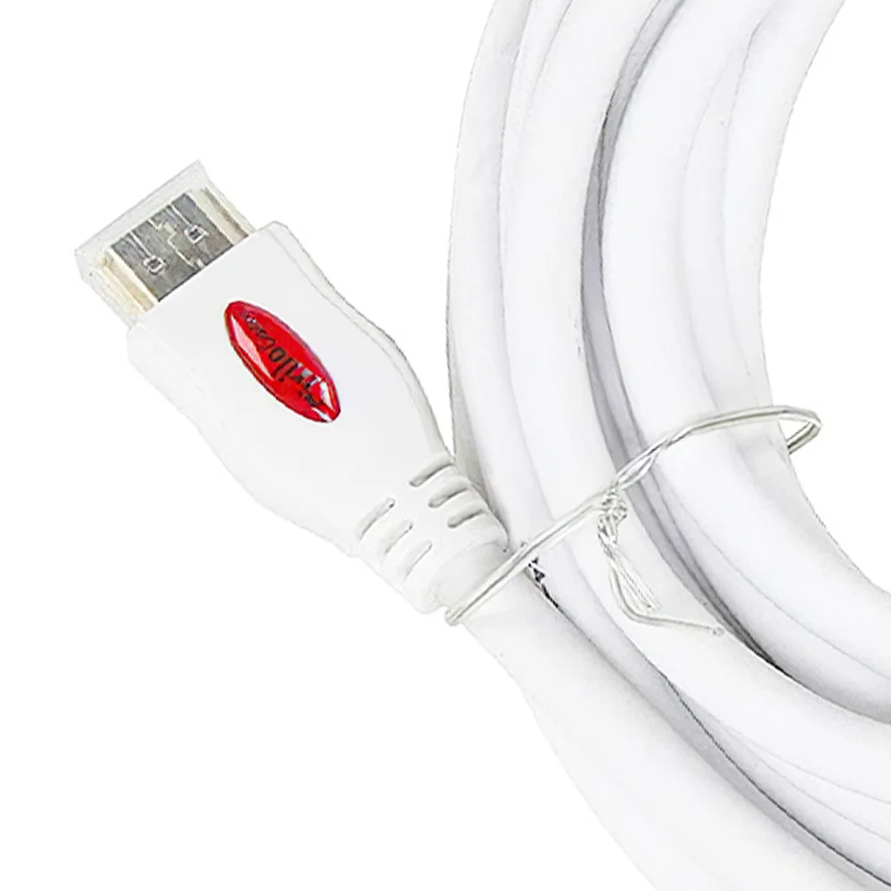 Imagem 4 de 5 do produto Cabo HDMI 2.0 4k Ultra Hd 3d, Branco - 15 Metros