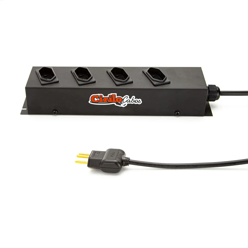 Imagem 5 de 5 do produto Extensão Cabo Pp 3x1,00 De 4 Tomadas 20a - 15 Metros