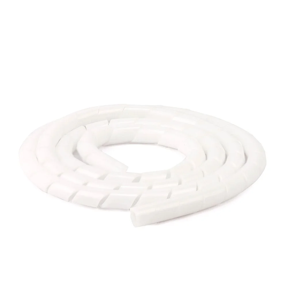 Imagem 2 de 2 do produto Organizador Fios E Cabos Spiraduto 1/4 Branco - 1 Metro