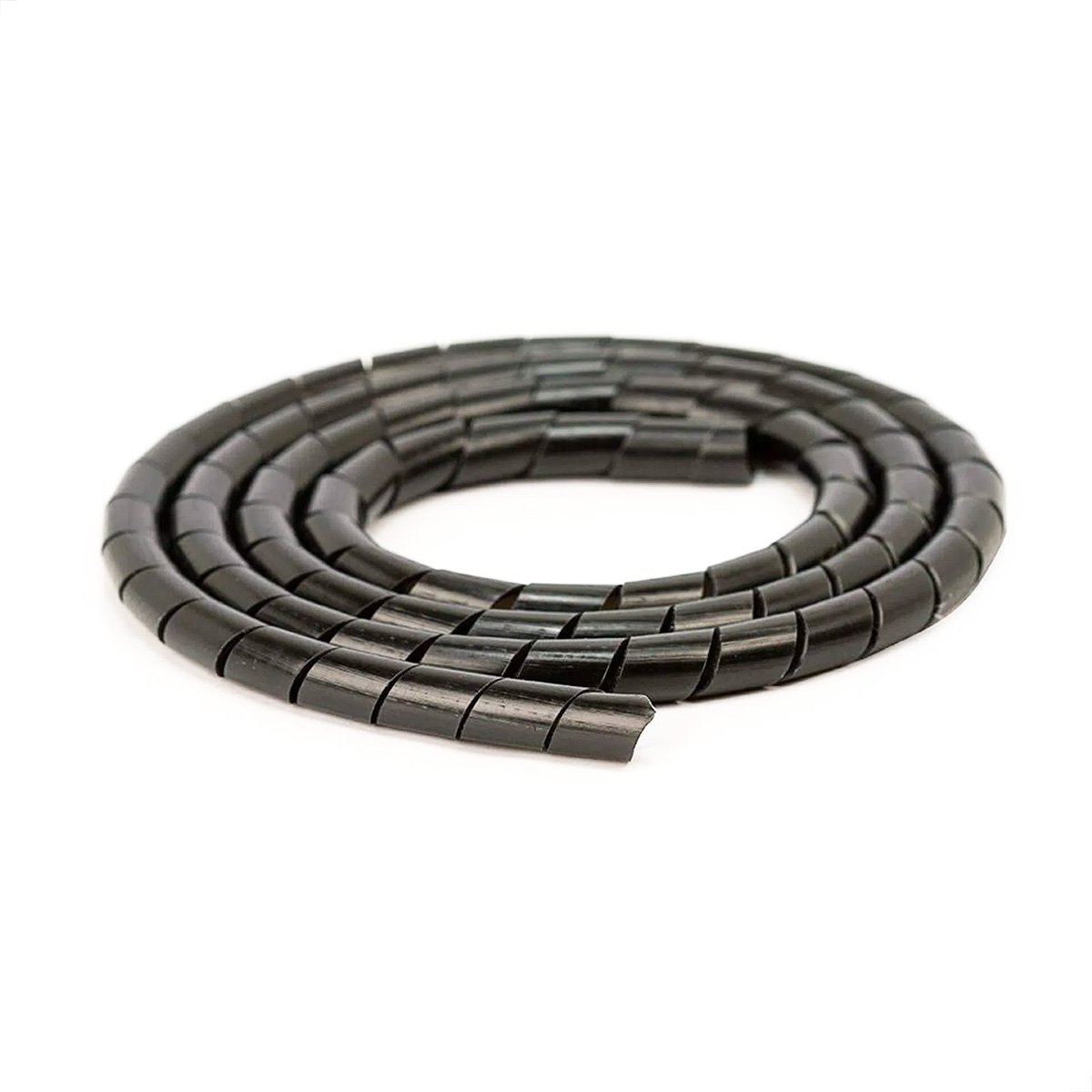 Organizador Fios E Cabos Spiraduto 1/4 Preto - 45 Metros