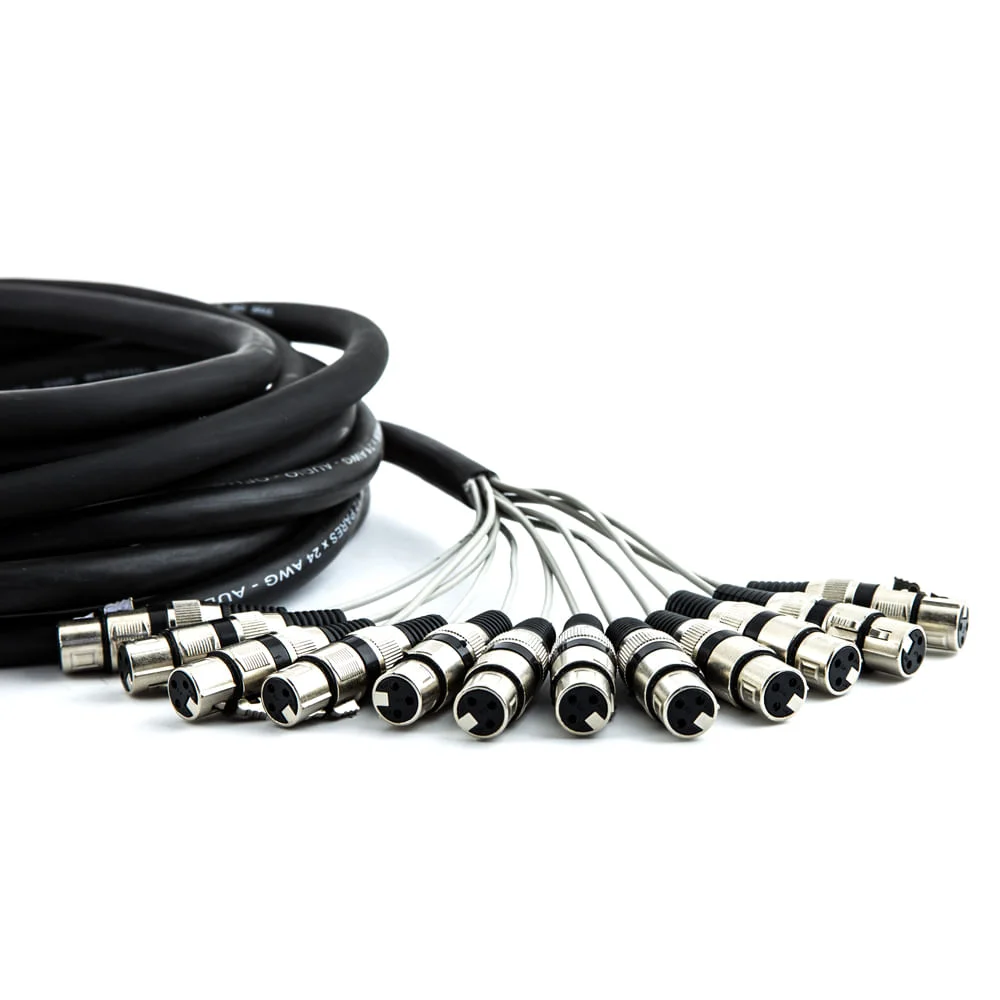Imagem 2 de 3 do produto Multicabos Com Conectores Xlr 12 Vias Cirilo Cabos 35m