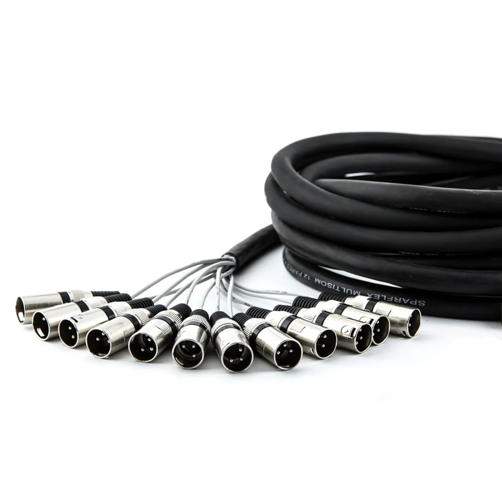 Imagem 3 de 3 do produto Multicabos Com Conectores Xlr 12 Vias Cirilo Cabos 20m