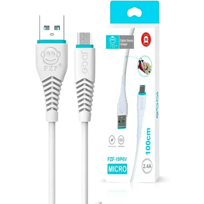 Cabo Carregador V8 Micro Usb 2.4a 1 Metro Ebai- Fzf-19p6v