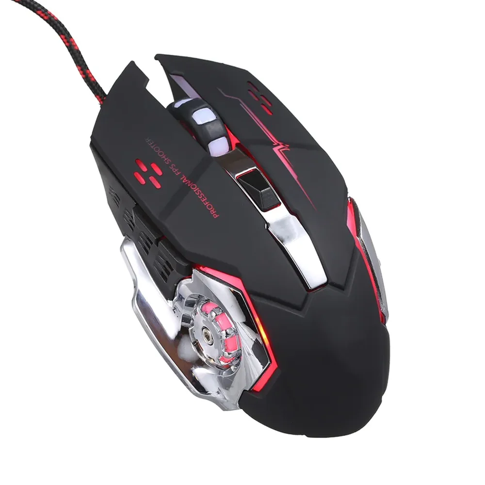 Imagem 3 de 5 do produto Mouse Gamer Usb Com LED 4800 Dpi 6 Botões Ebai - Fzf-f9