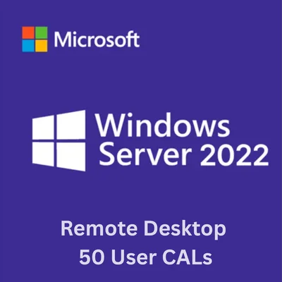 50 User CAL RDS 2022 Microsoft – Licenças de Acesso Remoto para Windows Server 2022