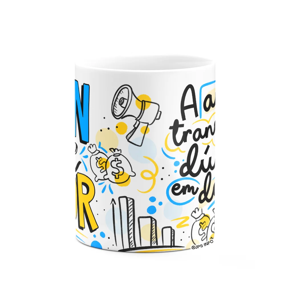 Imagem 2 de 3 do produto Caneca Profissões - Vendedor - 325ml - Branca