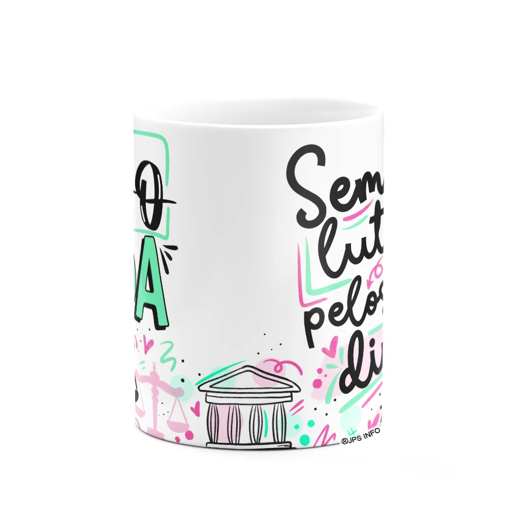 Imagem 2 de 3 do produto Caneca Profissões - Advogada - 325ml - Branca