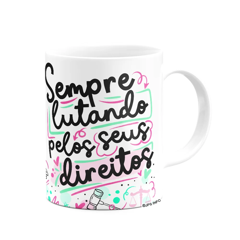 Imagem 3 de 3 do produto Caneca Profissões - Advogada - 325ml - Branca