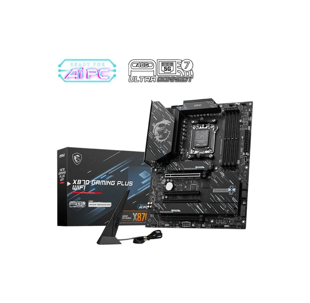 Placa Mãe Msi Mag X870 Gaming Plus Wifi 7 Am5 4xDDR5 Chipset Amd X870 Atx