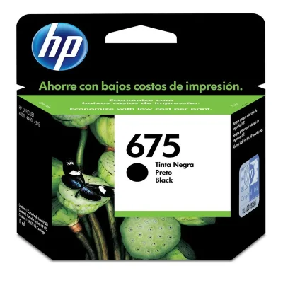 Cartucho De Tinta Hp 675 Cn690al Officejet 4000 4400 4575 | Preto | Hp