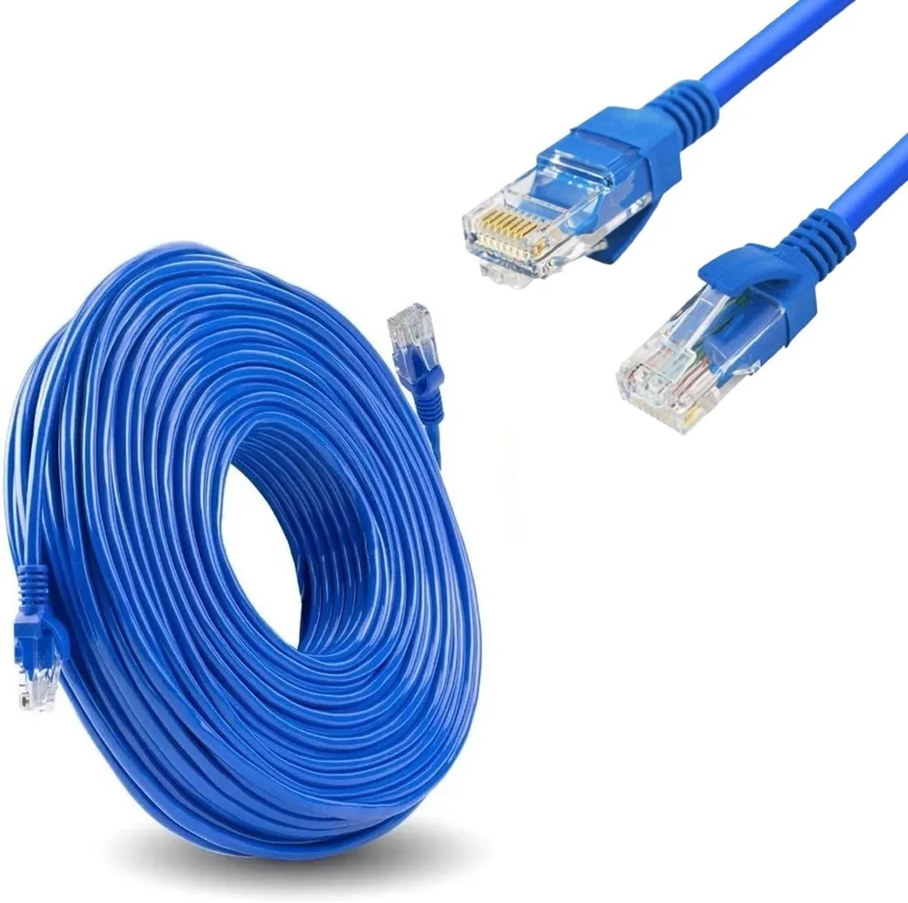 Imagem 2 de 5 do produto Cabo De Rede  Rj45  20 Metros Cat 6 | 10/10 Gigabits | Alta Performance