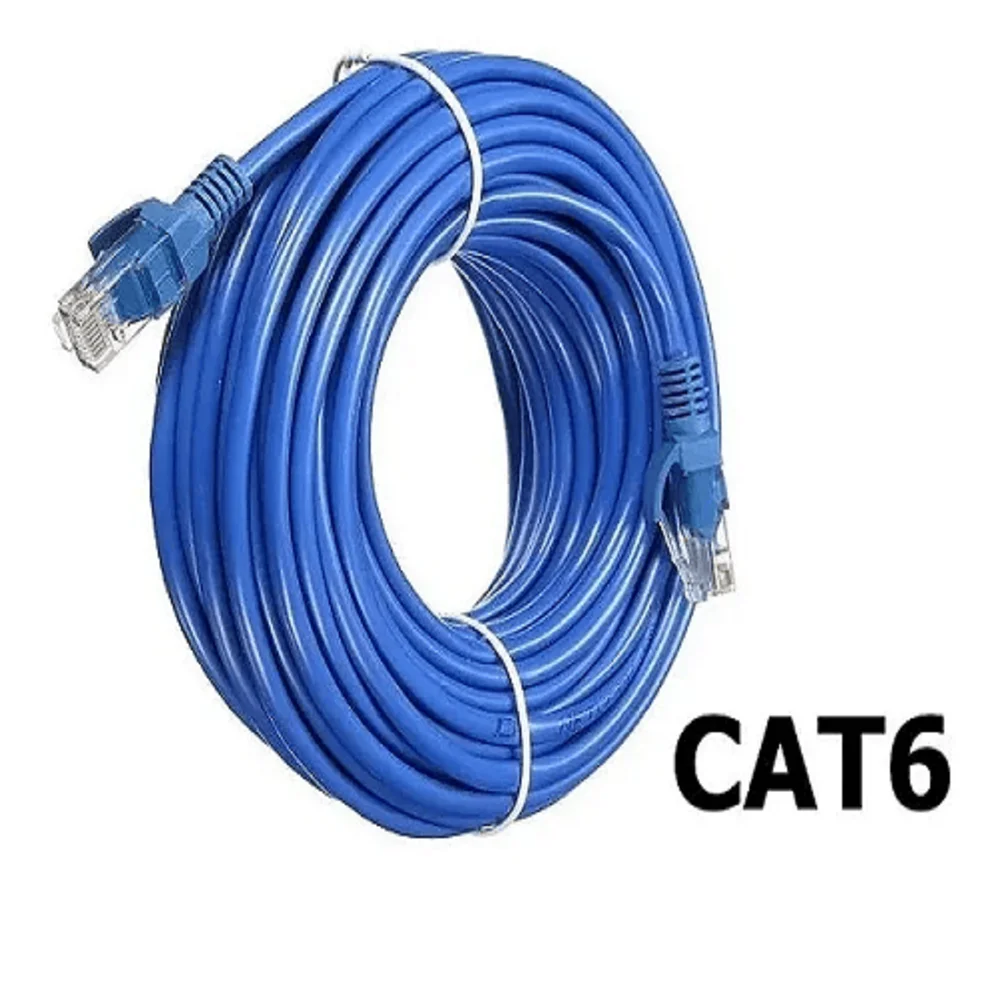 Imagem 4 de 5 do produto Cabo De Rede  Rj45  20 Metros Cat 6 | 10/10 Gigabits | Alta Performance