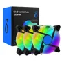 3 Ventoinhas Cooler, Refrigeração PC, 1200rpm, 12v, 9 Pás, Silencioso, Envio Rápido 3