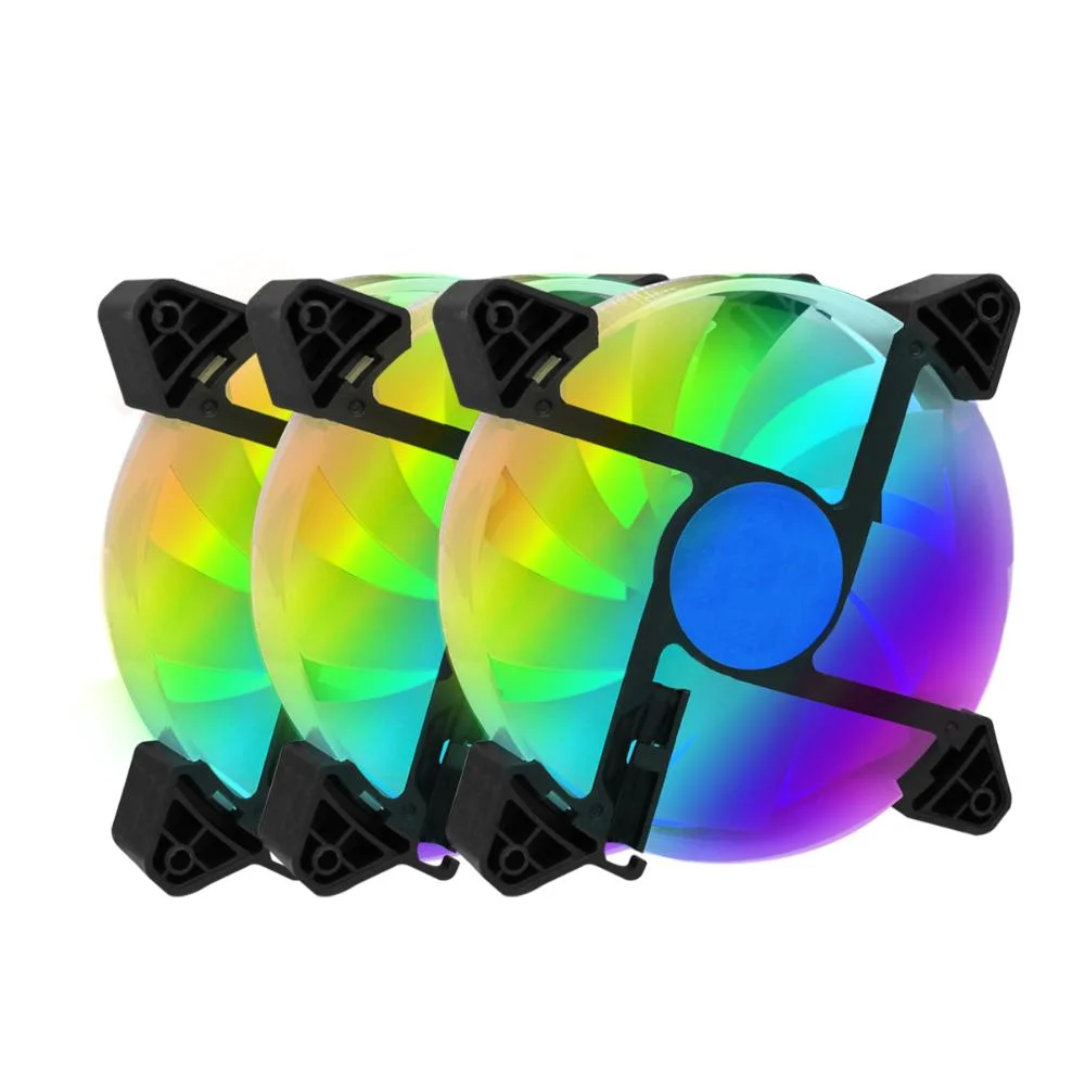 3 Ventoinhas Cooler, Refrigeração PC, 1200rpm, 12v, 9 Pás, Silencioso, Envio Rápido 5