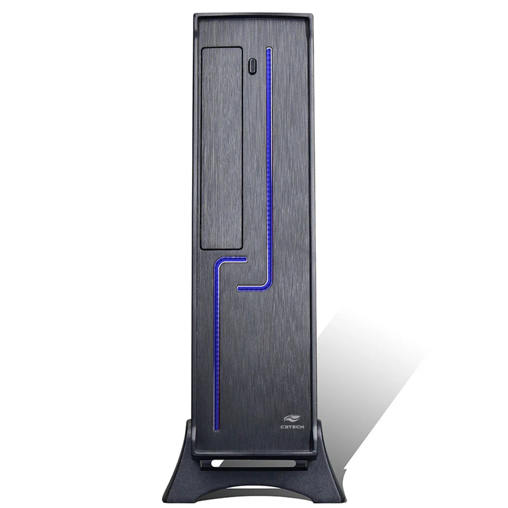 Imagem 2 de 4 do produto Gabinete Horizontal Slim Sff Dt-120bk Com Fonte Sfx 200w Preto C3tech