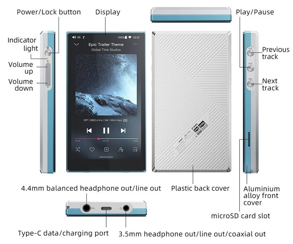 FiiO JM21　DAP ミュージックプレイヤー ハイコストパフォーマンスを実現したエントリーモデルDAP「JM21