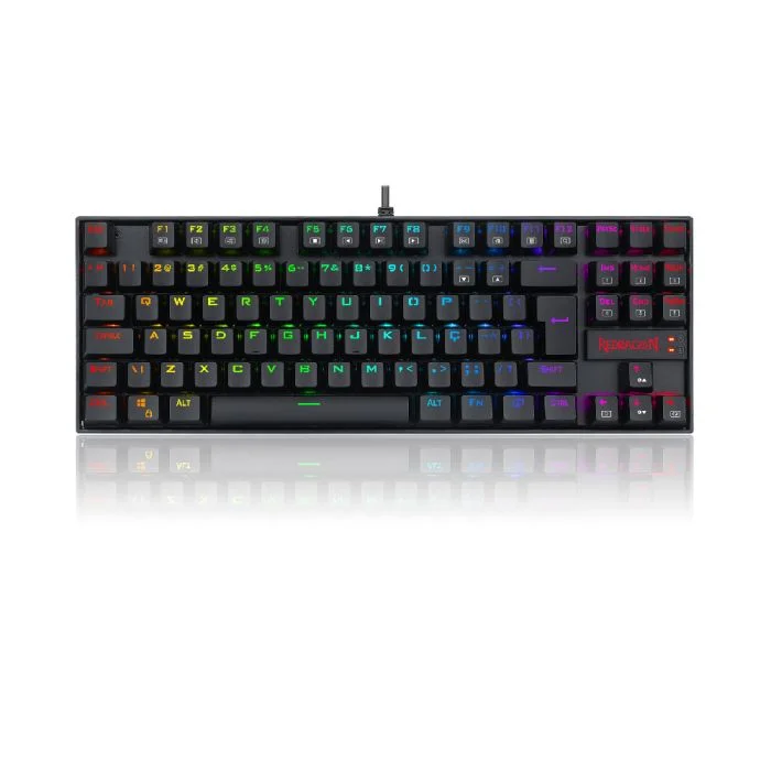 Teclado Magnético Gamer Redragon Kumara Pro K552RGB RGB Switch Marrom C/fio Abnt2 Preto Teclado Magnético Gamer Redragon Kumara Pro K552RGB RGB Switch Marrom C/fio Abnt2 Preto