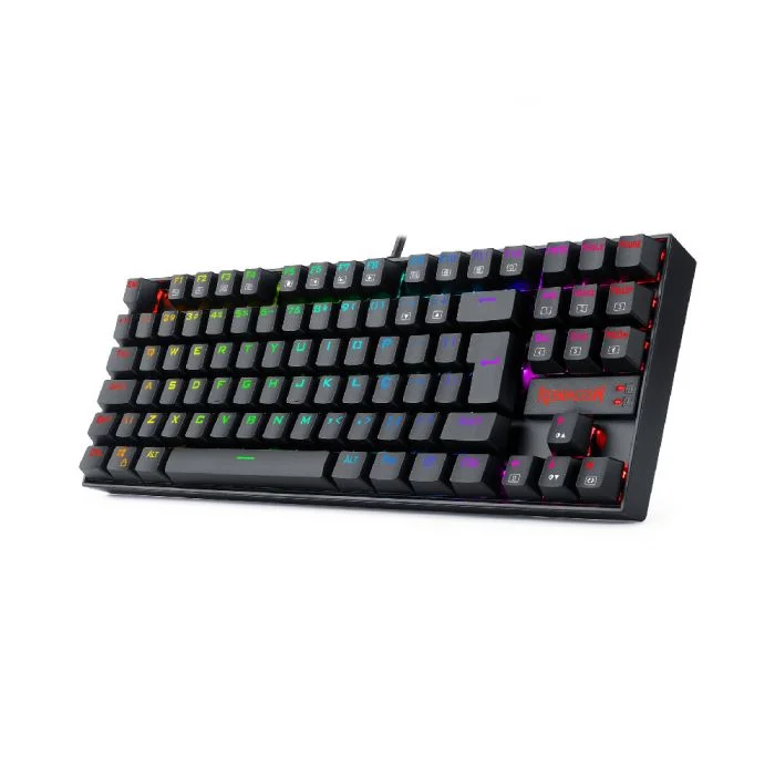 Teclado Magnético Gamer Redragon Kumara Pro K552RGB RGB Switch Marrom C/fio Abnt2 Preto Teclado Magnético Gamer Redragon Kumara Pro K552RGB RGB Switch Marrom C/fio Abnt2 Preto