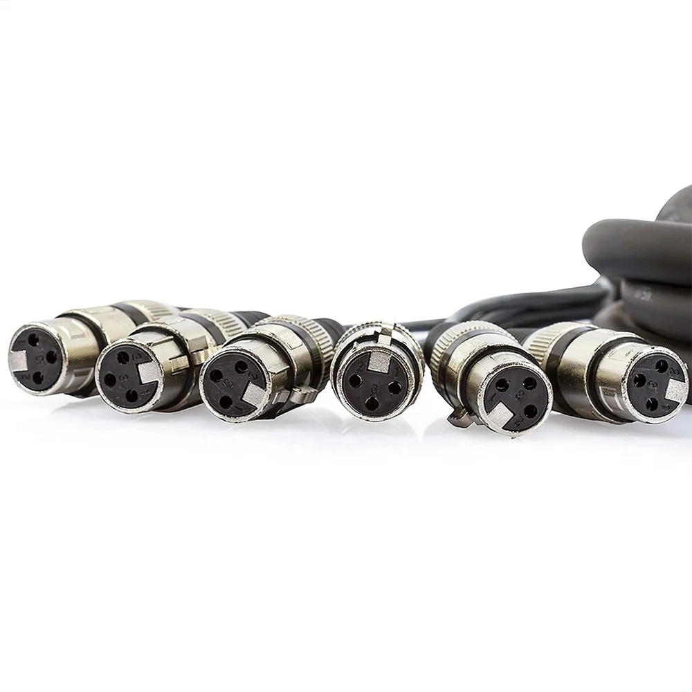 Multicabos Com Conectores Xlr 6 Vias - Cirilo Cabos, 80mts