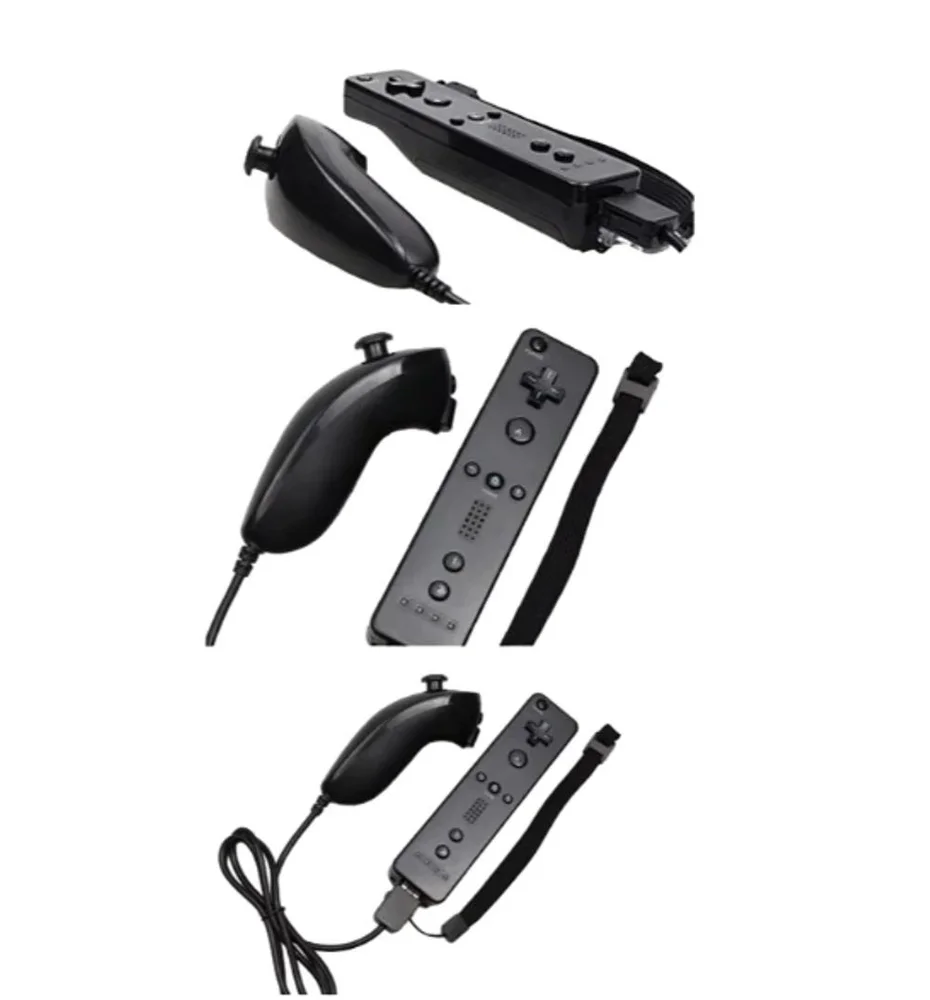 Imagem 3 de 3 do produto Controle Joystick Com Nunchuk Compativel Nintendo Wii E Wii U Cor Preto