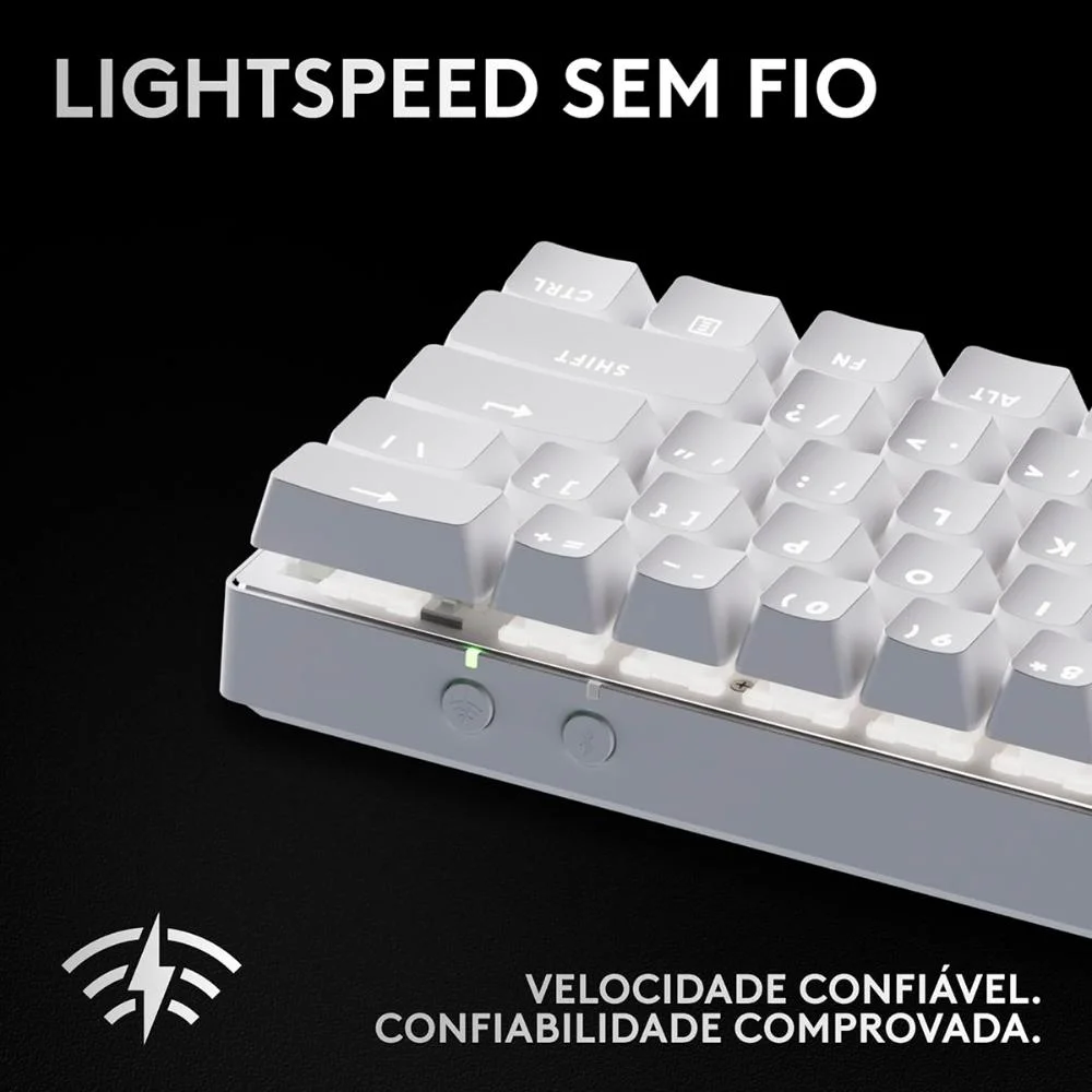 Teclado Gamer Sem Fio Logitech G Pro X 60 Lightspeed RGB Mec