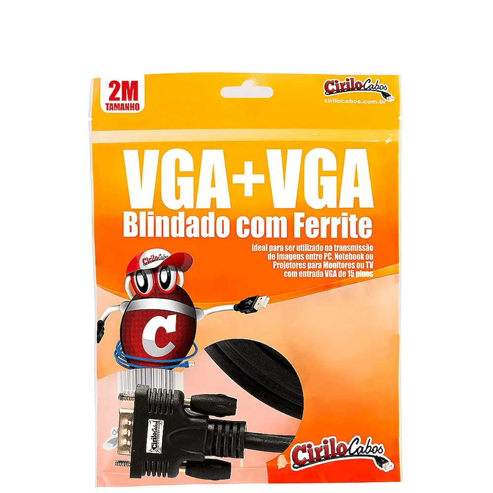 Imagem 3 de 3 do produto Conversor Vga Para HDMI Com Cabos HDMI E Vga
