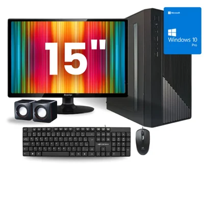 Computador Completo Intel Core i3 8GB M.2 256gb Monitor LED 15  W10