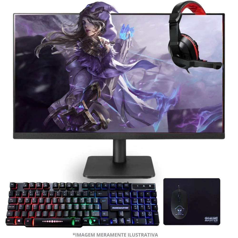 PC Gamer Amd Ryzen 5 5600gt, 16gb Ram, Placa De Video Radeon Vega 7, SSD 960gb, Fonte 550w + Monitor 23” LED 75hz + Kit Gamer Completo - view 4