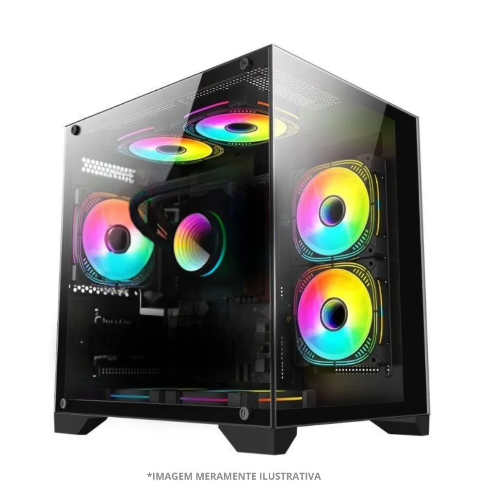 PC Gamer Amd Ryzen 5 5600gt, 16gb Ram, Placa De Video Radeon Vega 7, SSD 480GB, Fonte 550w, Gabinete Aquário, Water Cooler - view 2