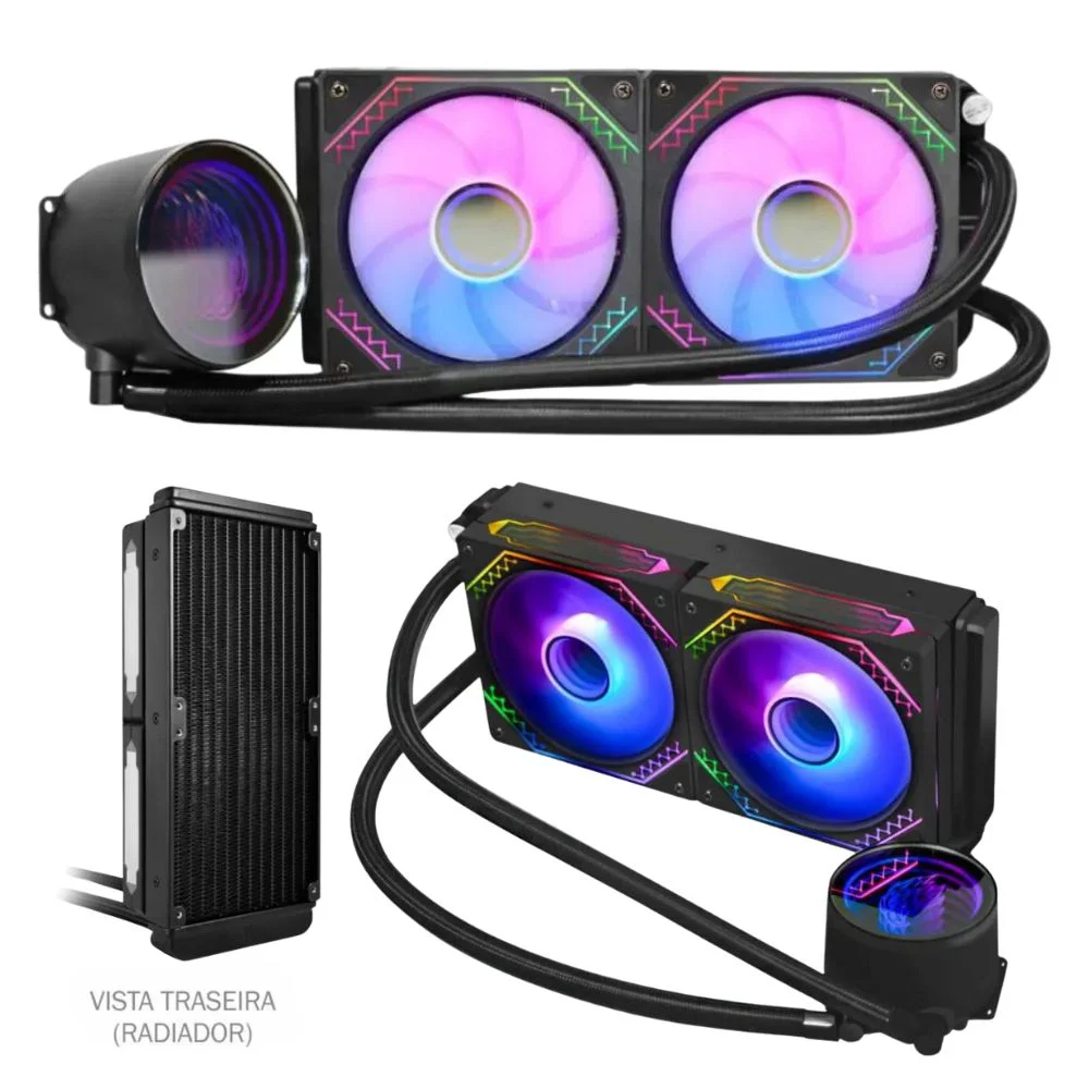 PC Gamer Amd Ryzen 5 5600gt, 16gb Ram, Placa De Video Radeon Vega 7, SSD 480GB, Fonte 550w, Gabinete Aquário, Water Cooler - view 5