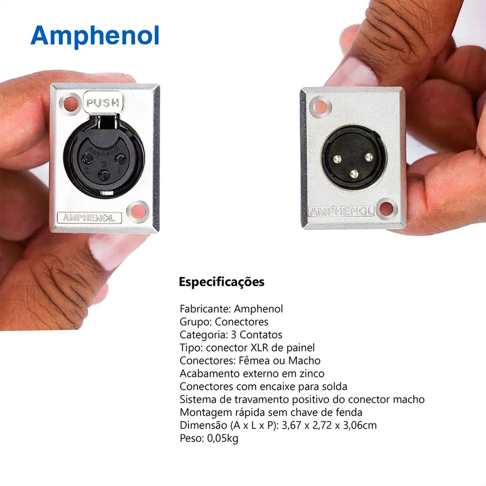 Imagem 5 de 5 do produto Medusa 6 Vias Montada Conectores Amphenol - 20 Metros