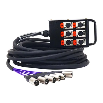 Medusa 6 Vias Montada Conectores Amphenol - 19 Metros