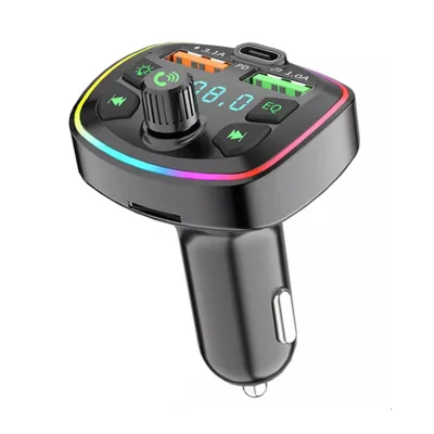Carregador Veicular Transmissor Bluetooh Fm Mp3 Pd 20w Tipo C Q7