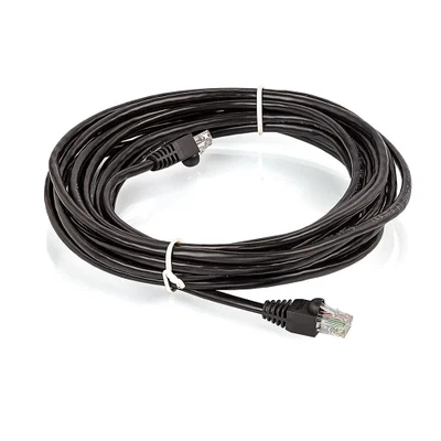 Cabo De Rede Patch Cord Cat5e Montado Preto - 100 Metros