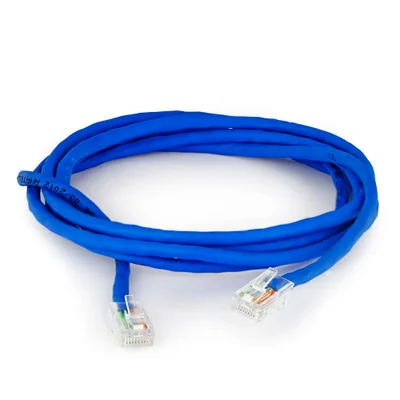 Cabo De Rede Cat5e Montado Azul - 50 Metros