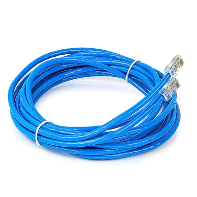 Cabo De Rede Cat5e Montado Azul - 4 Metros