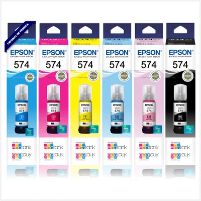 Kit 6 Cores Tinta 574 T574   Para L8050 L18050