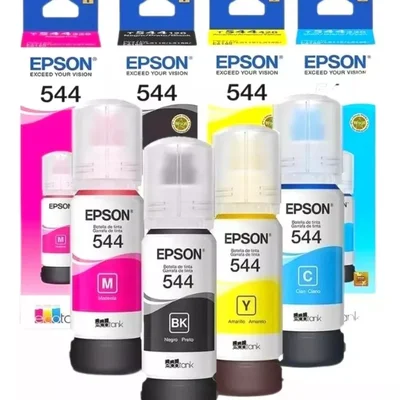 Kit 04 Tintas L3250 L3210 T544 L3150 - Kit 04 Cores