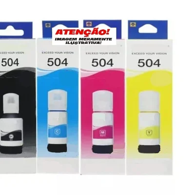 Kit 4 Refil Tinta Para T504 L4150 L4260 L14150 L6270