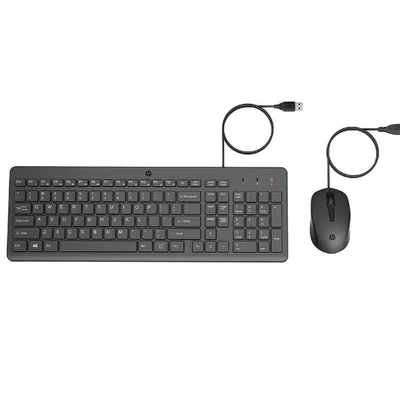 Kit Teclado E Mouse Hp 150, Usb-a, Layout Br, Preto