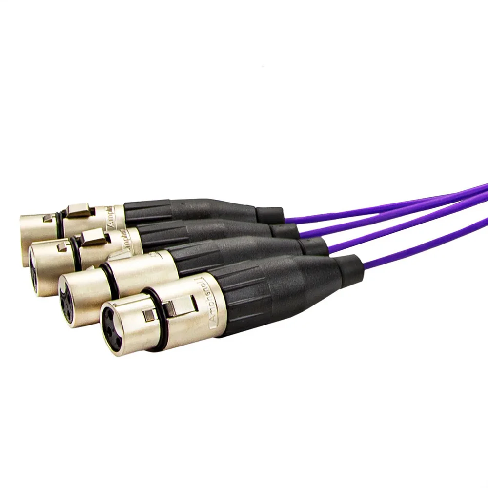 Imagem 3 de 5 do produto Multicabos Com Conectores Xlr 4 Vias - Amphenol 10 Metros