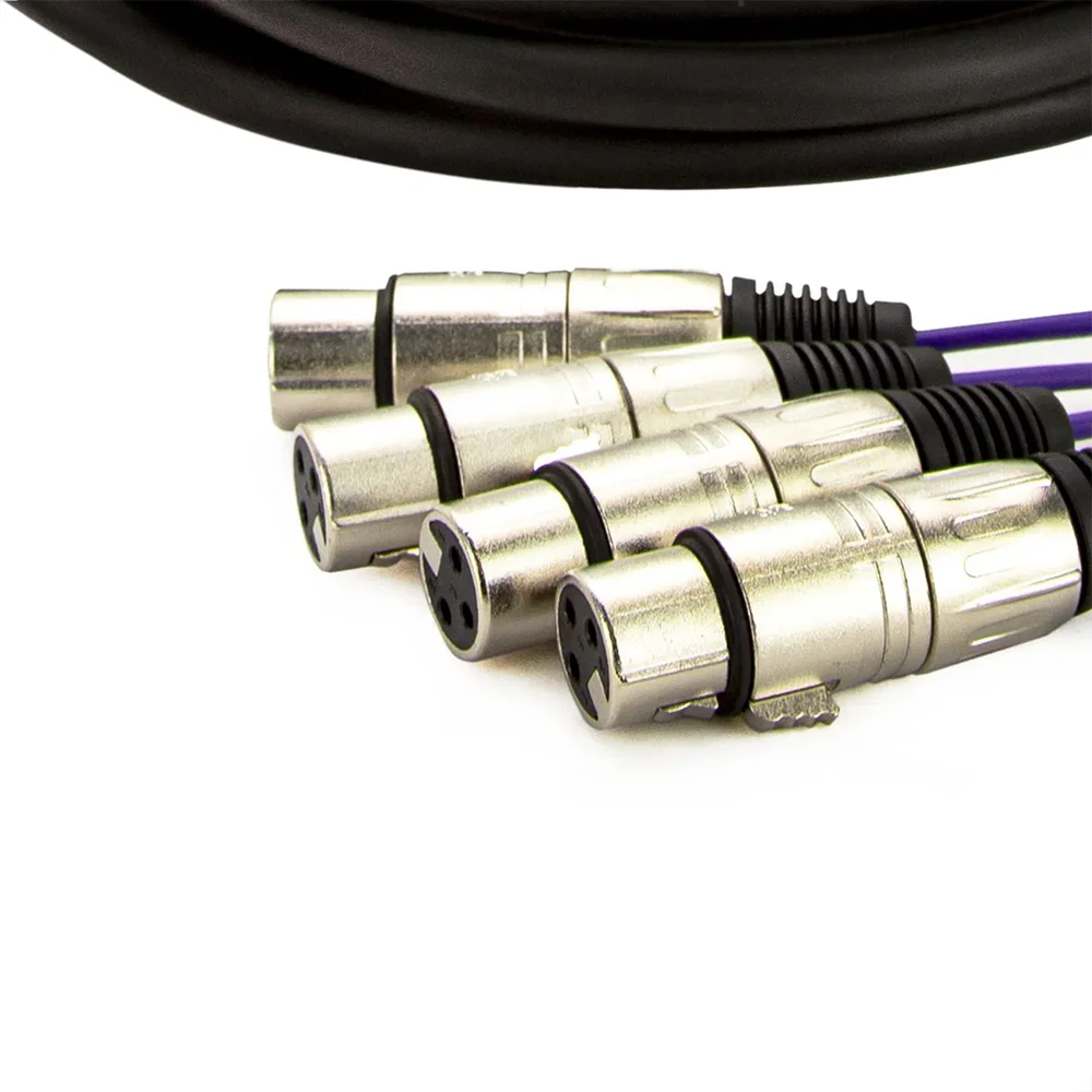 Imagem 2 de 4 do produto Multicabos Com Conectores Xlr 4 Vias Santo Ângelo 1 Metro