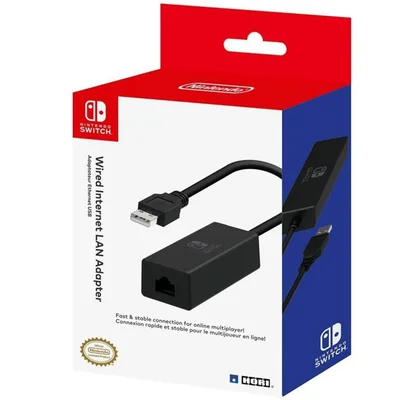 Adaptador Nintendo Switch   Rj45 Lan Usb Hori