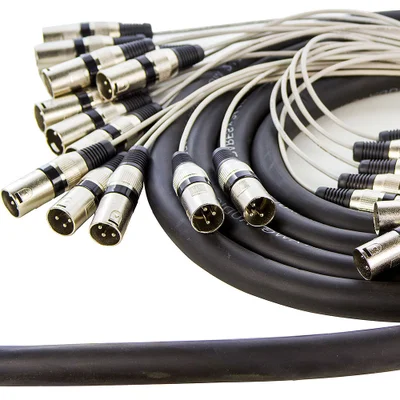 Multicabos Conectores Xlr 24 Vias Cirilo Cabos - 10 Metros
