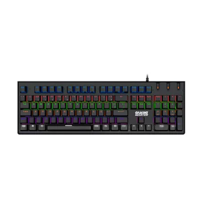 Teclado K-mex Mecânico Gamer Kg-db28 Dracarys Kgdb Switch Blue RGB
