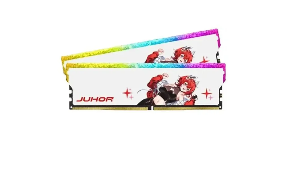 JUHOR DDR5 6400MHz 32GB(16GB×2枚) JUHOR DDR5 16GBx2 6000MHz 6400MHz RGB DDR5 32GB DIMM Memória de