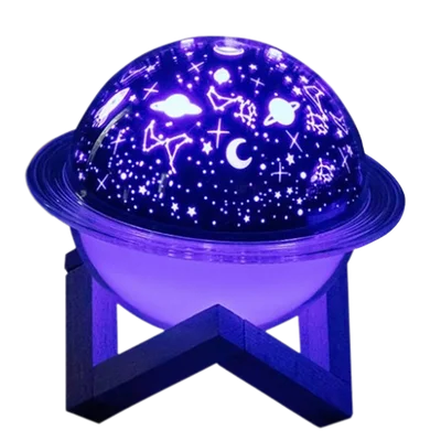 Umidificador De Ar Luminaria Lua Planeta Estrela Saturno 3d